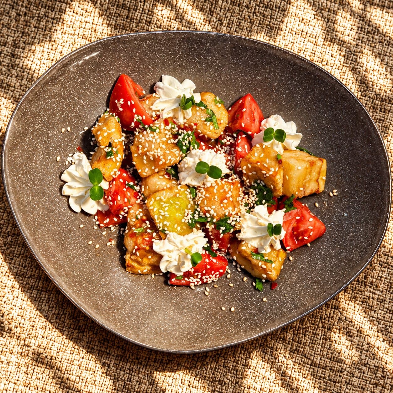 Crispy eggplant
