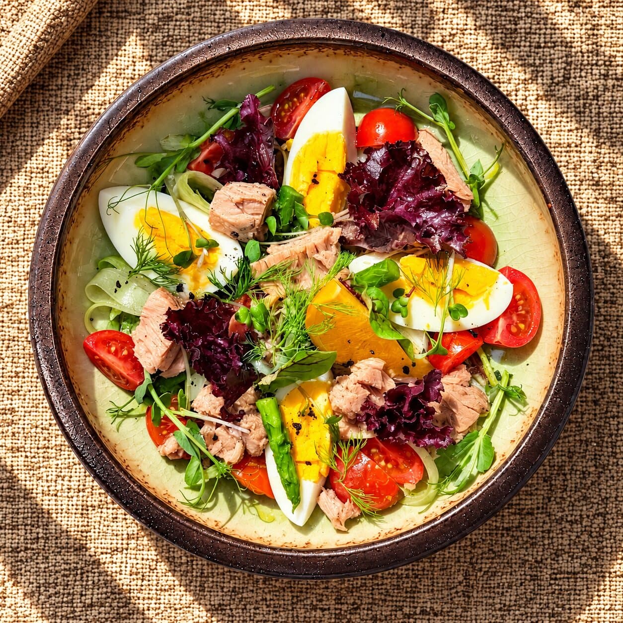 Nicoise with tuna