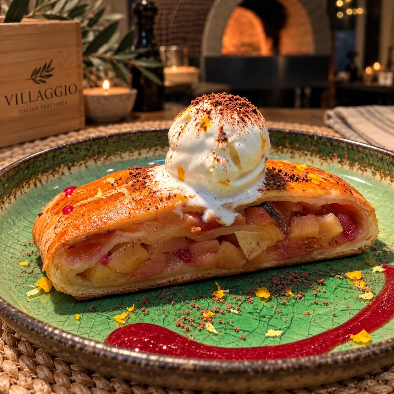 Australian Apple & Berry Strudel